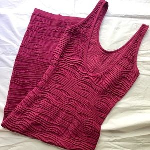 Burgundy Color Fitted Dress
